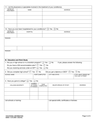 DSHS Form 11-019 Vocational Information - Washington, Page 3