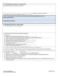 DSHS Formulario 11-019 Informacion Vocacional ( Division De Rehabilitacion Vocacional) - Washington (Spanish), Page 6
