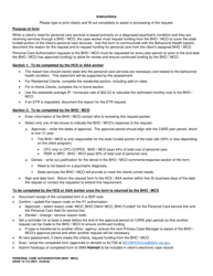 DSHS Form 13-712 Personal Care Authorization (Bho/Mco) - Washington, Page 3