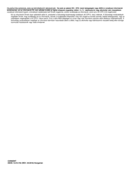 DSHS Form 14-012 Consent - Washington (Hungarian), Page 2