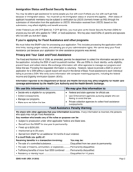 DSHS Form 14-001 Application for Cash or Food Assistance - Washington, Page 2