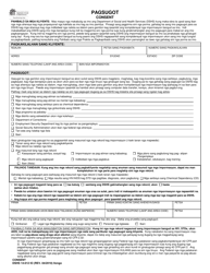 Document preview: DSHS Form 14-012 Consent - Washington (Ilongo)