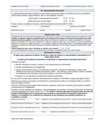 DSHS Formulario 14-001 SP Solicitud De Asistencia Alimenticia O De Dinero En Efectivo - Washington (Spanish), Page 6
