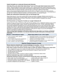 DSHS Form 14-001 Application for Cash or Food Assistance - Washington (Somali), Page 2