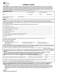 Document preview: DSHS Form 14-012 Consent - Washington (Polish)