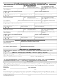 DSHS Form 14-057 Child Support Referral - Washington (Polish), Page 2