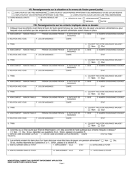 DSHS Form 14-057B Noncustodial Parent Child Support Enforcement Application - Washington (French), Page 5