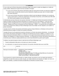 DSHS Form 14-057B Noncustodial Parent Child Support Enforcement Application - Washington (French), Page 7