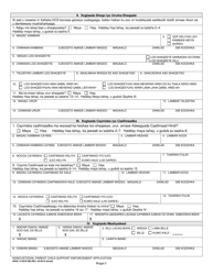 DSHS Form 14-057B Noncustodial Parent Child Support Enforcement Application - Washington (Somali), Page 2