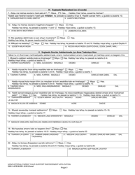 DSHS Form 14-057B Noncustodial Parent Child Support Enforcement Application - Washington (Somali), Page 3