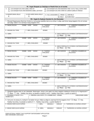 DSHS Form 14-057B Noncustodial Parent Child Support Enforcement Application - Washington (Somali), Page 5