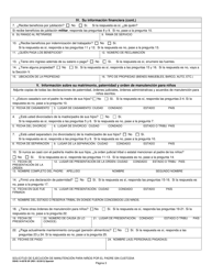 DSHS Formulario 14-057B Solicitud De Ejecucion De Manutencion Para Ninos Por El Padre Sin Custodia - Washington (Spanish), Page 3