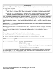 DSHS Formulario 14-057B Solicitud De Ejecucion De Manutencion Para Ninos Por El Padre Sin Custodia - Washington (Spanish), Page 7