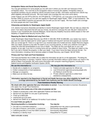 DSHS Form 14-078 Eligibility Review - Washington, Page 2