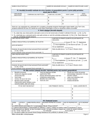 DSHS Form 14-078 Eligibility Review - Washington (Romanian), Page 5