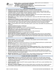 Document preview: DSHS Form 14-113 Your Cash and Food Assistance Rights and Responsibilities - Washington (Czech)