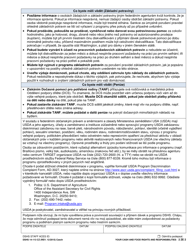 DSHS Form 14-113 Your Cash and Food Assistance Rights and Responsibilities - Washington (Czech), Page 2