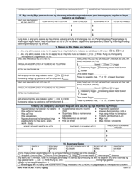 DSHS Form 14-078 Eligibility Review - Washington (Tagalog), Page 5