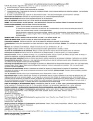 DSHS Formulario 14-151 Solicitud De Determinacion De Elegibilidad Para Dda - Washington (Spanish), Page 2