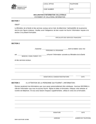 Document preview: DSHS Form 14-222 Statement of Collateral Information - Washington (French)