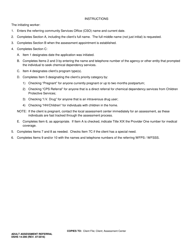 DSHS Form 14-299 Adult Assessment Referral - Washington, Page 2