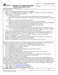 Document preview: DSHS Form 14-381 Workfirst Individual Responsibility Plan - Washington (Samoan)