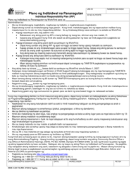 DSHS Form 14-381 Workfirst Individual Responsibility Plan - Washington (Tagalog)