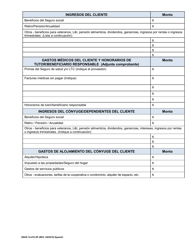 DSHS Formulario 14-416 Revision De Elegibilidad Para Servicios Y Apoyos a Largo Plazo - Washington (Spanish), Page 2