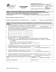 Document preview: DSHS Form 14-438 Stop Work - Washington (Somali)
