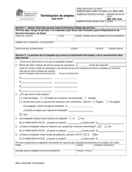 Document preview: DSHS Formulario 14-438 Terminacion De Empleo - Washington (Spanish)