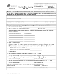 Document preview: DSHS Form 14-438 Stop Work - Washington (Trukese)