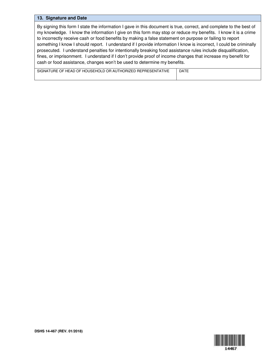 DSHS Form 14 467 Fill Out Sign Online and Download Printable PDF DSHS Form 14 467 Fill Out Sign Online and Download Printable PDF