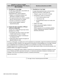 DSHS Formulario 14-520 (X) Beneficios Alimenticios O En Efectivo De Dshs - Washington (Spanish), Page 2