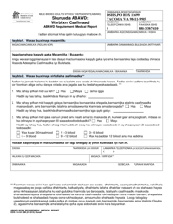 Document preview: DSHS Form 14-541 Abawd Requirement: Medical Report - Washington (Somali)