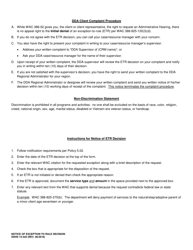 DSHS Form 15-342 Notice of Exception to Rule Decision - Washington, Page 2
