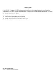 DSHS Form 15-422 No Paid Services Group - Washington (Vietnamese), Page 2