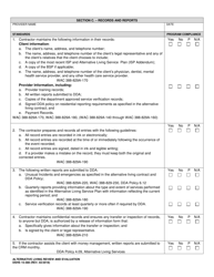 DSHS Form 15-388 Alternative Living Review and Evaluation - Washington, Page 5
