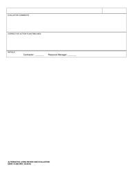 DSHS Form 15-388 Alternative Living Review and Evaluation - Washington, Page 6