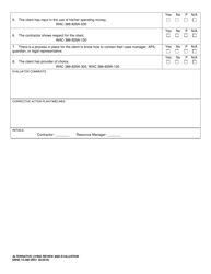 DSHS Form 15-388 Alternative Living Review and Evaluation - Washington, Page 9