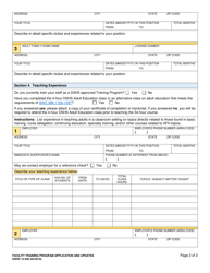 DSHS Form 15-548 Adult Family Home (Afh) Administratortraining Instructor Application - Washington, Page 2