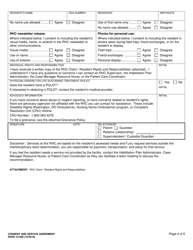 DSHS Form 15-508 Consent and Service Agreement - Washington, Page 4