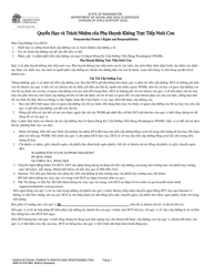 Document preview: DSHS Form 16-107 Noncustodial Parent's Rights and Responsibilities - Washington (Vietnamese)