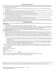 DSHS Form 16-107 Noncustodial Parent&#039;s Rights and Responsibilities - Washington (Vietnamese), Page 2