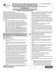 Document preview: DSHS Form 16-172 Your Rights and Responsibilities When You Receive Services Offered by Aging and Long-Term Support Administration and Developmental Disabilities Administration - Washington (Mien)