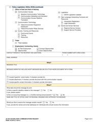DSHS Form 16-237A Altsa Govdelivery Communication Request - Washington, Page 2