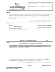 Document preview: DSHS Form 16-238 Ccsp Statement of Collateral Information - Washington (Portuguese)