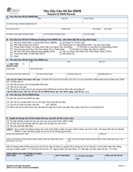 Document preview: DSHS Form 17-041 Request for Dshs Records - Washington (Vietnamese)