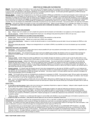 DSHS Form 17-063 Authorization - Washington (French), Page 2