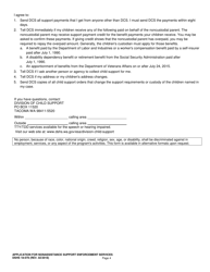 DSHS Form 18-078 Application for Nonassistance Support Enforcement Services - Washington, Page 4