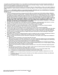 DSHS Form 18-078 Application for Nonassistance Support Enforcement Services - Washington (French), Page 2